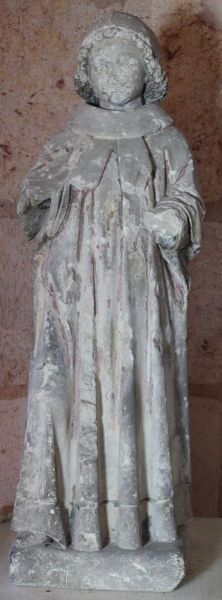 Statue en ronde-bosse représentant saint Pantaléon ; © Justine Lemarchand