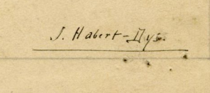 Signature de Jules-Auguste Habert-Dys
