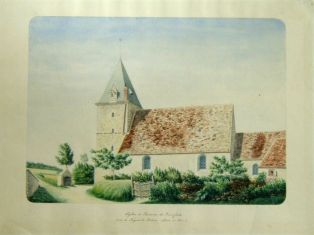Eglise et fontaine de Pierrefixte près de Nogent-le-Rotrou (Eure-et-Loir) (titre inscrit)