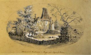 Maison de la Bourbonnaise à Margon près de Nogent le Rotrou (démolie en 1851) (titre inscrit)