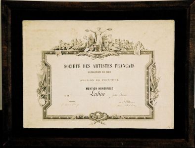 Exposition de 1882, mention honorable à Mr Lubin Jules-Désiré