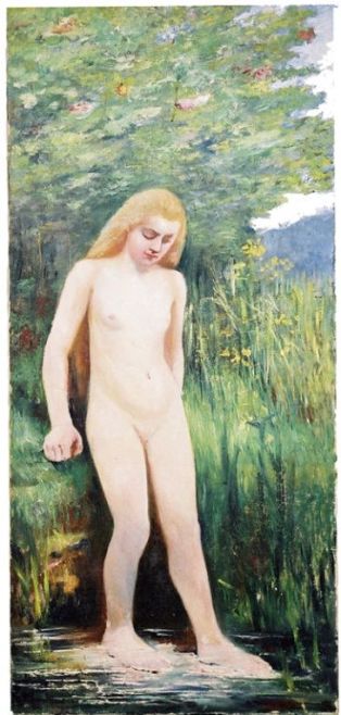 Jeune fille nue ; © Matthieu Dussauge