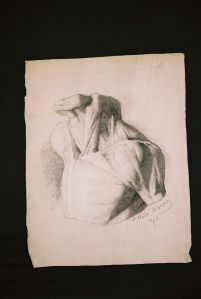 Etude anatomique d’après un buste d’homme antique