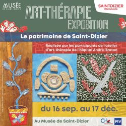 Affiche exposition Art-thérapie Le Patrimoine de Saint-Dizier