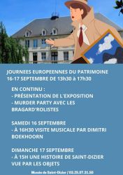 Affiche Journées Européennes du Patrimoine 16 et 17 septembre 2023