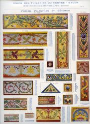 Extrait du catalogue de l’Union des Tuileries du Centre « céramiques décoratives » 1905  - Tuilerie Perrusson - collection Céra’brique