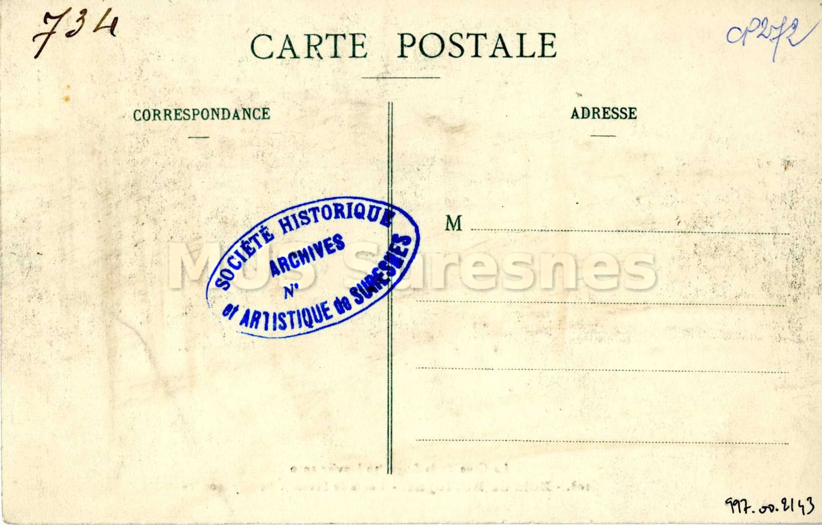 La crue de la Seine, 30 janvier 1910. Bois de Boulogne. Route de Sèvres à Neuilly inondée