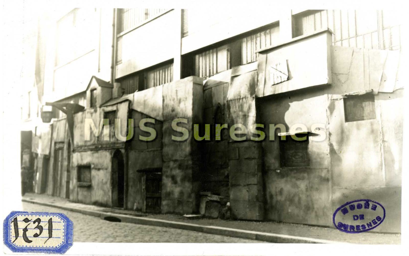 Le vieux Suresnes , rue du pont : reconstitution