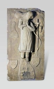 Pierre tombale du chevalier Hans Ulrich vom Hus (mort avant 1342)