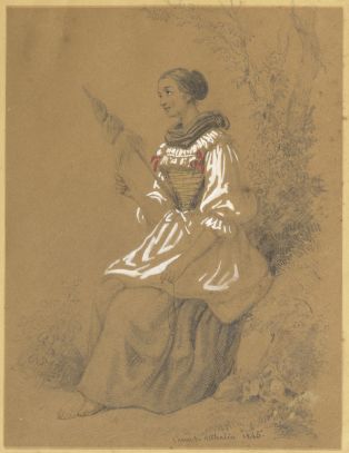Femme au rouet ; © Le Réverbère / Mulhouse ; © Musée Unterlinden