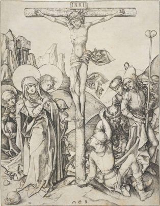 La Crucifixion avec les soldats jouant aux dés