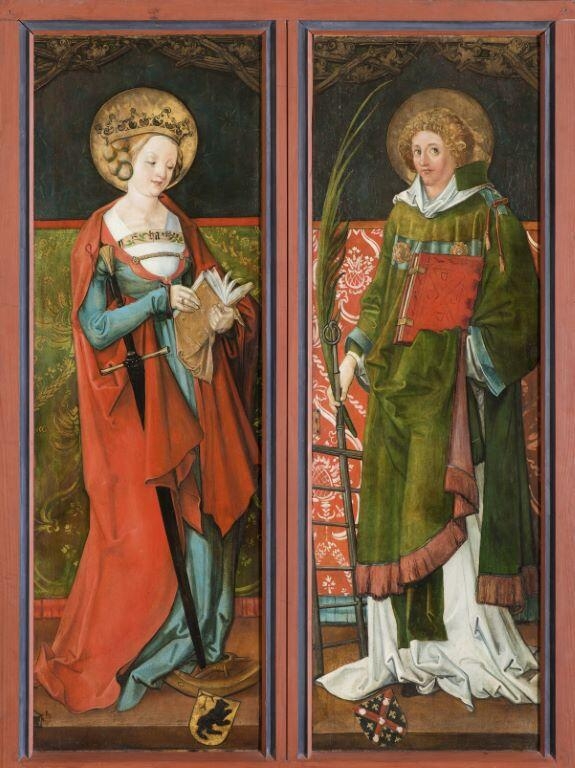 Retable de sainte Catherine et saint Laurent