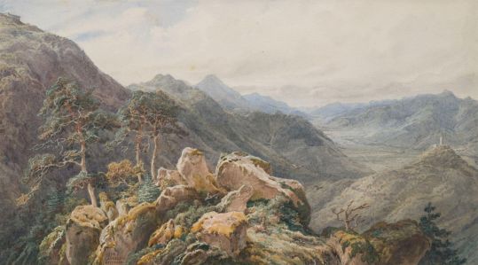 La vallée de Munster, vue du Rocher Turenne