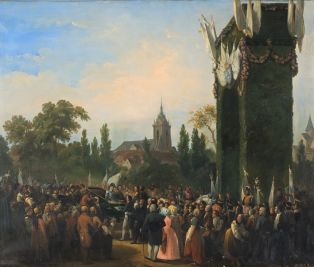 L'entrée du roi Charles X à Colmar le 10 septembre 1828 ; © Christian KEMPF ; © Musée Unterlinden