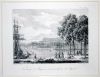 lithographie ; Vue du port de Bayonne et de la Citadelle ...