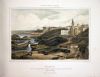 lithographie ; Biarritz, vue du port des pêcheurs Album d...