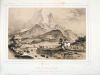 lithographie ; Souvenirs des Pyrénées Pic du Midi d'Ossau