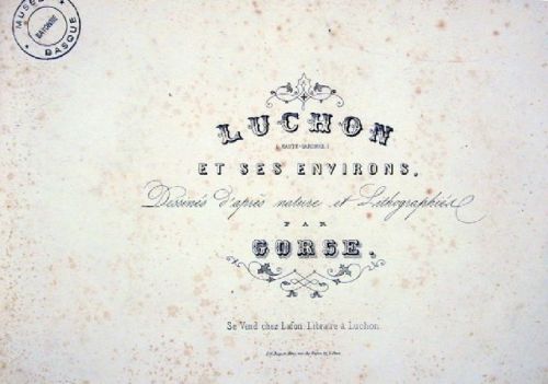 album de lithographies ; Souvenirs des Pyrénées par Gorse