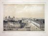 lithographie ; PAU / VUE DE LA PLACE GRAMMONT Souvenirs d...