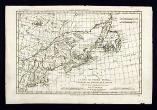 estampe ; L'Isle de Terre-Neuve, l'Acadie ou la Nouvelle Ecosse, l'Isle St Jean et la partie orientale du Canada