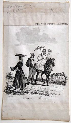 lithographie ; Costumes Basques
