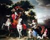 tableau ; Allégorie du mariage de Louis XIV et de l'infan...