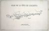 lithographie ; Plan de la côte de Biarrits Album des deux...