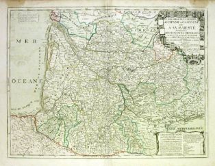 carte géographique ; Le gouvernement général de Guyenne et Gascogne