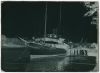 plaque de verre photographique ; Bayonne - Un yacht amarr...
