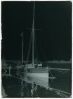 plaque de verre photographique ; Bayonne - Un yacht amarr...