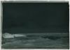 plaque de verre photographique ; Biarritz - Effet de vagues