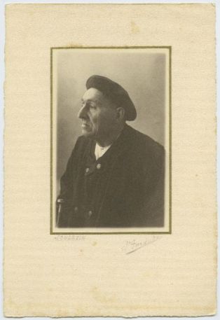 tirage photographique ; Portrait d'un homme - Souletin