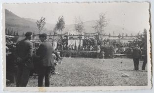 tirage photographique ; Pastorale de Roland - Deuxième représentation - Le 18 mai 1936 (vue de la scène)