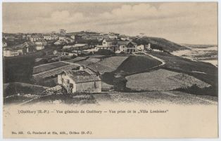 carte postale ; Guéthary - Vue générale de Guéthary - Vue prise de la "Villa Louisiana"