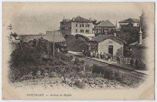 carte postale ; Guéthary - Arrivée du Rapide