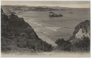 carte postale ; Biarritz - Vue générale prise du Phare