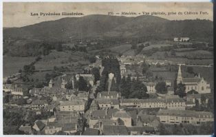 carte postale ; Mauléon - Vue générale, prise du Château Fort