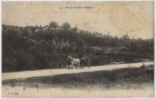 carte postale ; Route de Came à Bidache