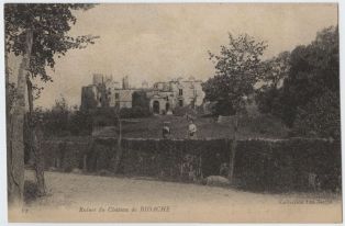 carte postale ; Ruines du Château de Bidache