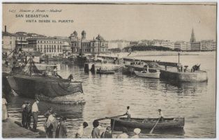 carte postale ; San Sebastián - Vista desde el Puerto