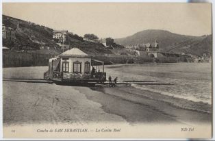 carte postale ; Concha de San Sebastián - La Casita Real