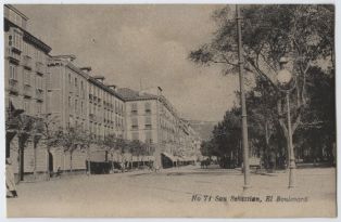 carte postale ; San Sebastián - El Boulevard