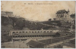 carte postale ; Biarritz - Le Sémaphore, vu à vol d'oiseau