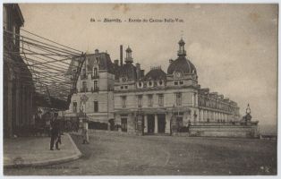 carte postale ; Biarritz - Entrée du Casino Belle-Vue