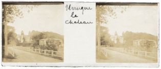plaque de verre photographique ; Urrugne - Château d'Urtubie - Les dépendances