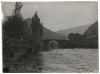 plaque de verre photographique ; Bidarray - le pont