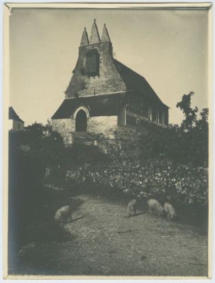 tirage photographique ; Aussurucq - Eglise