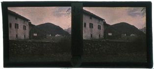 plaque de verre photographique ; Les Aldudes - Vue sur Urepel