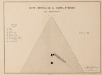 Coupe verticale de la Grande Pyramide, Vue Intérieure (ti...