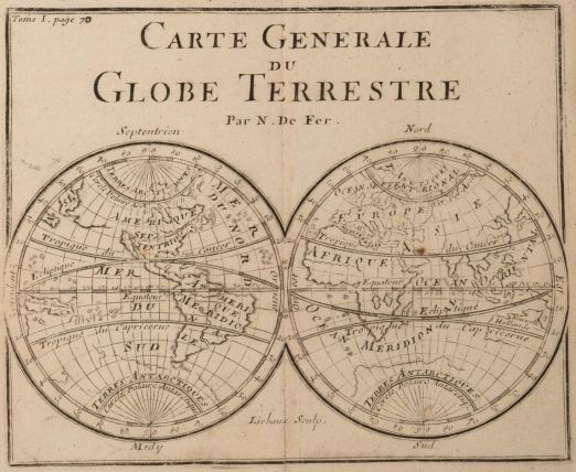 Carte Générale du Globe Terrestre (titre inscrit)